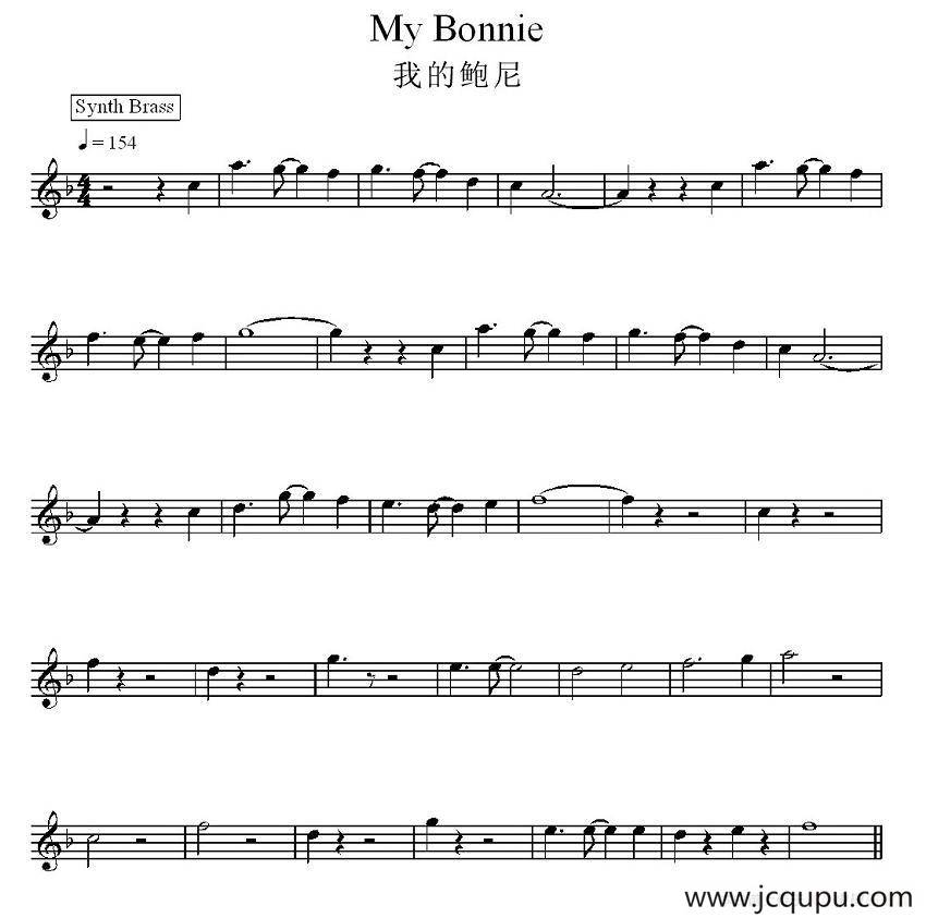 我的鲍尼简谱