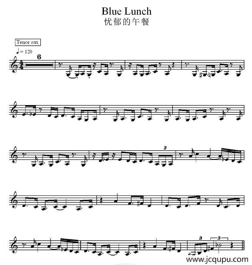 忧郁的午餐简谱