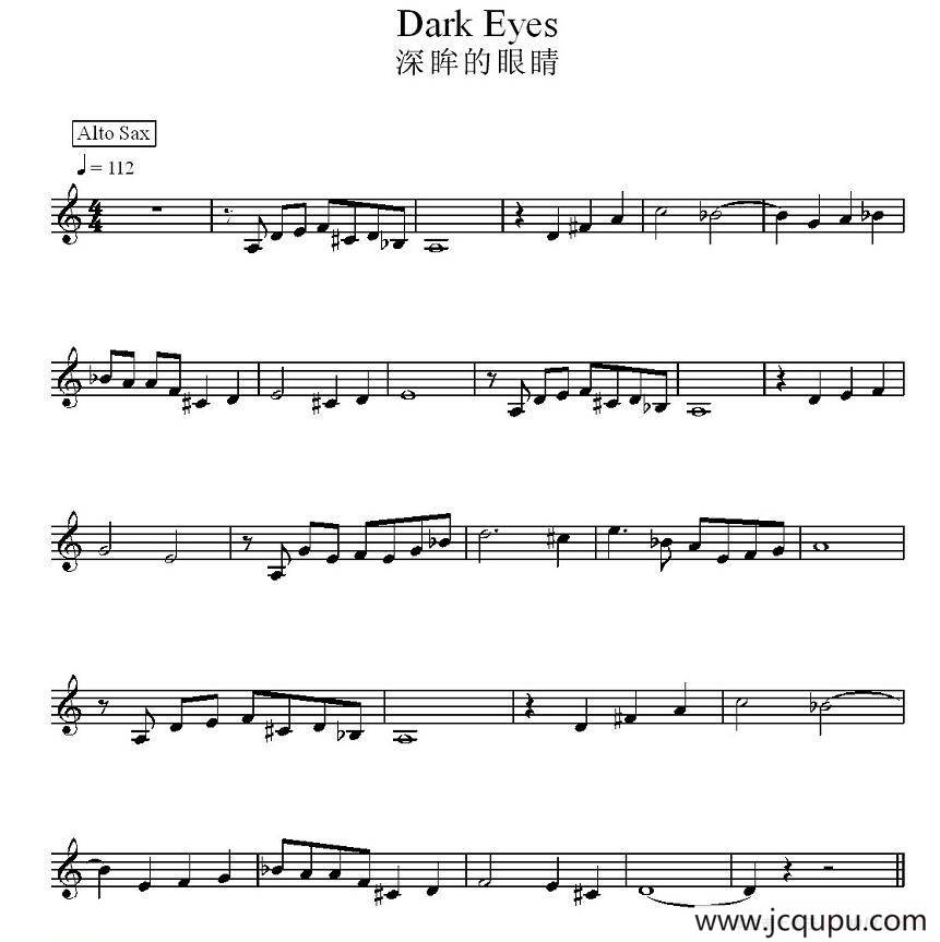 深眸的眼睛简谱