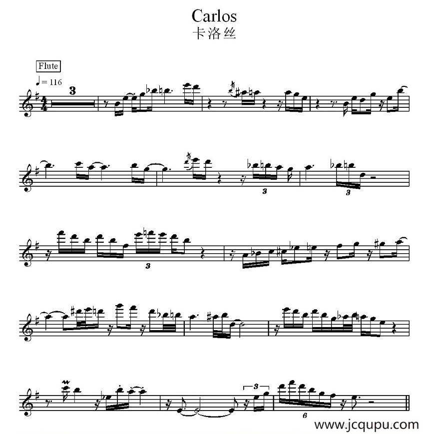 卡洛丝简谱