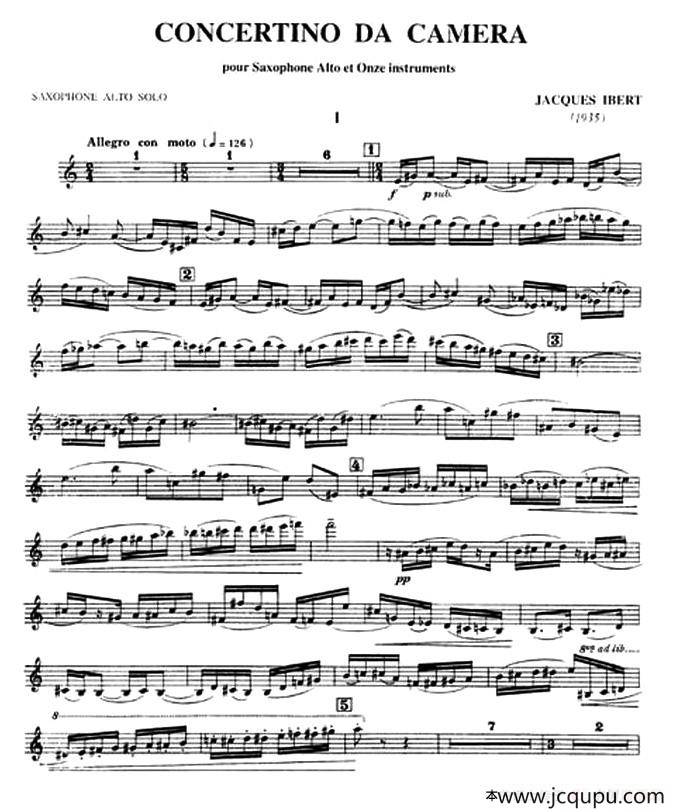 Concertino da camera简谱