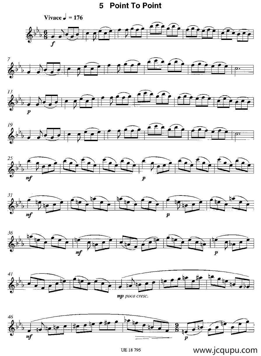 Point To Point（12首现代风格练习曲之5）简谱