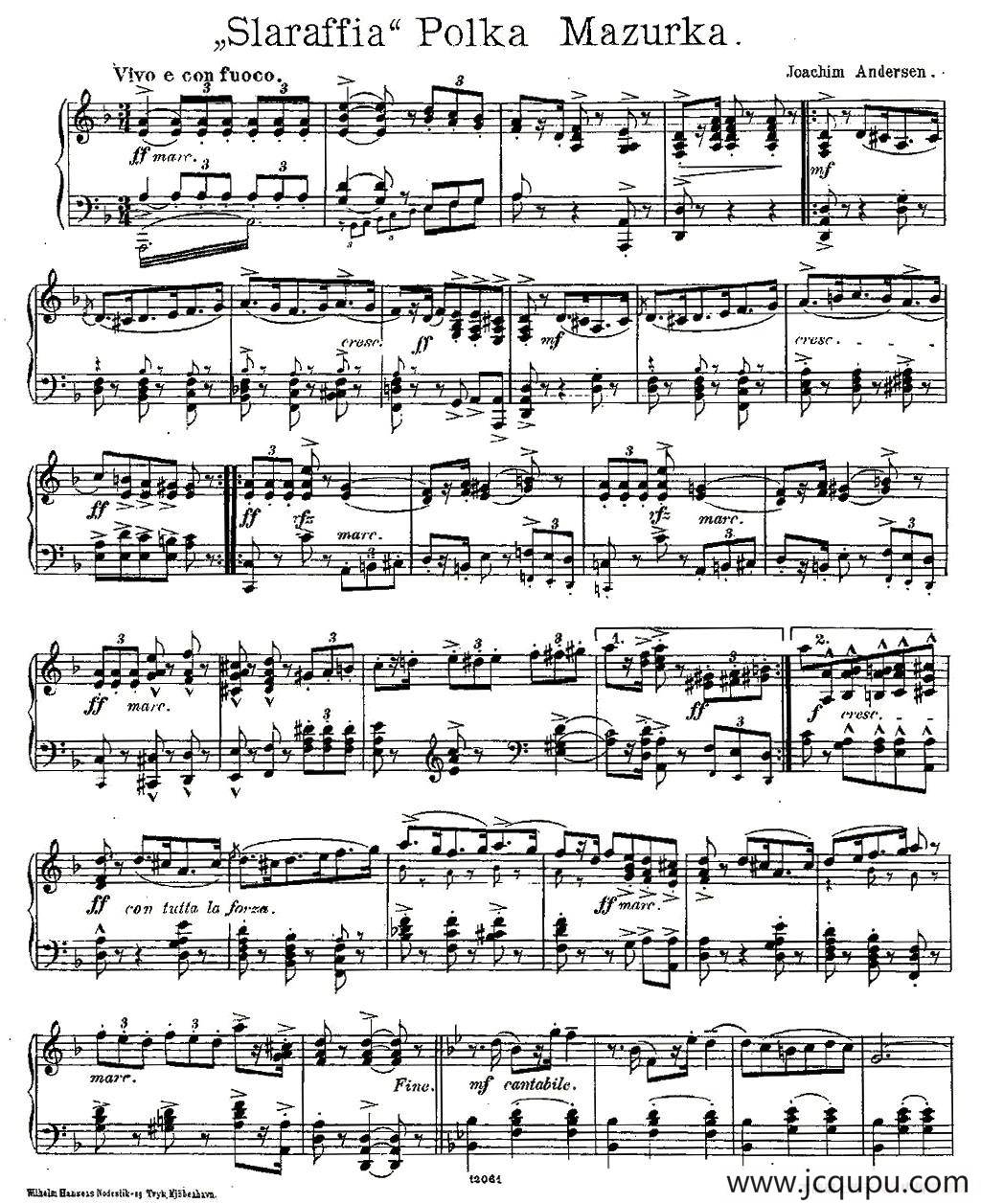 Slaraffia Polka Mazurka简谱