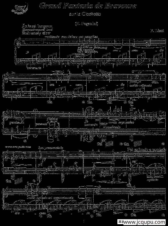 钟声大幻想曲 简谱