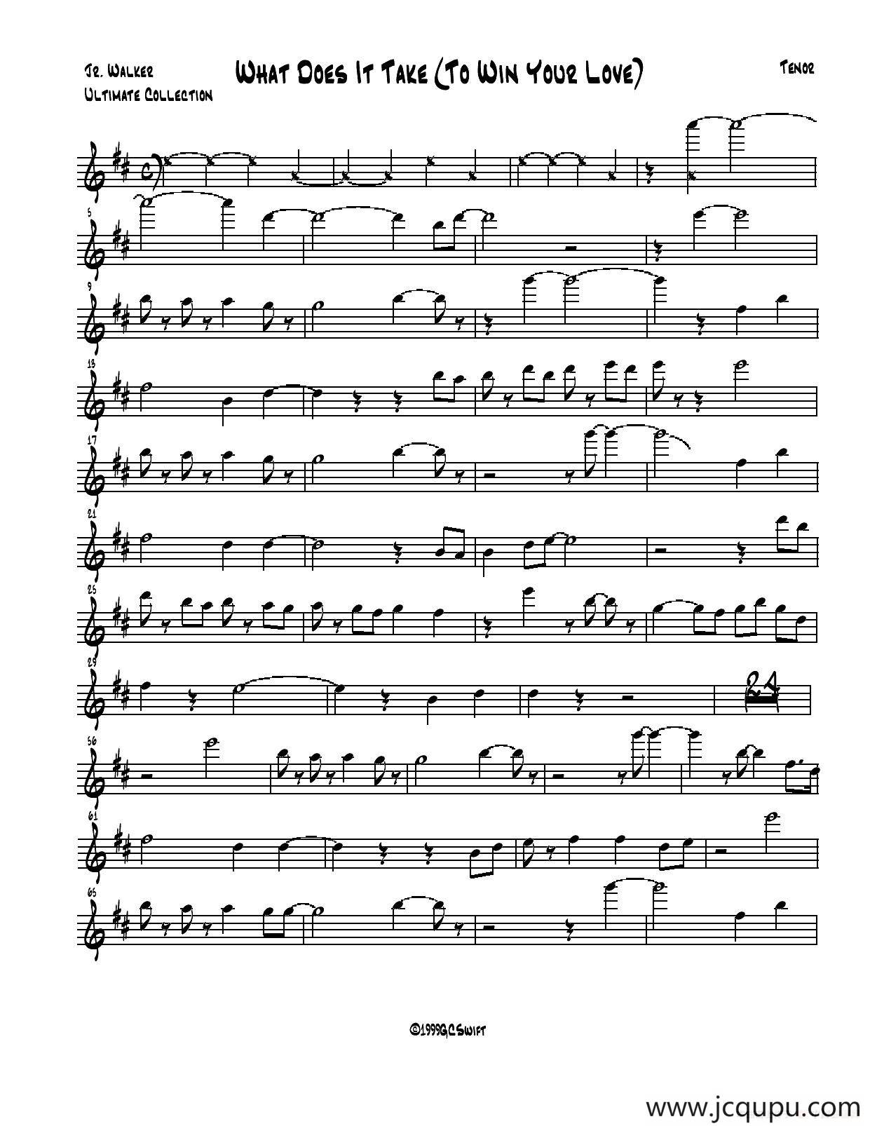 What Does It Take简谱