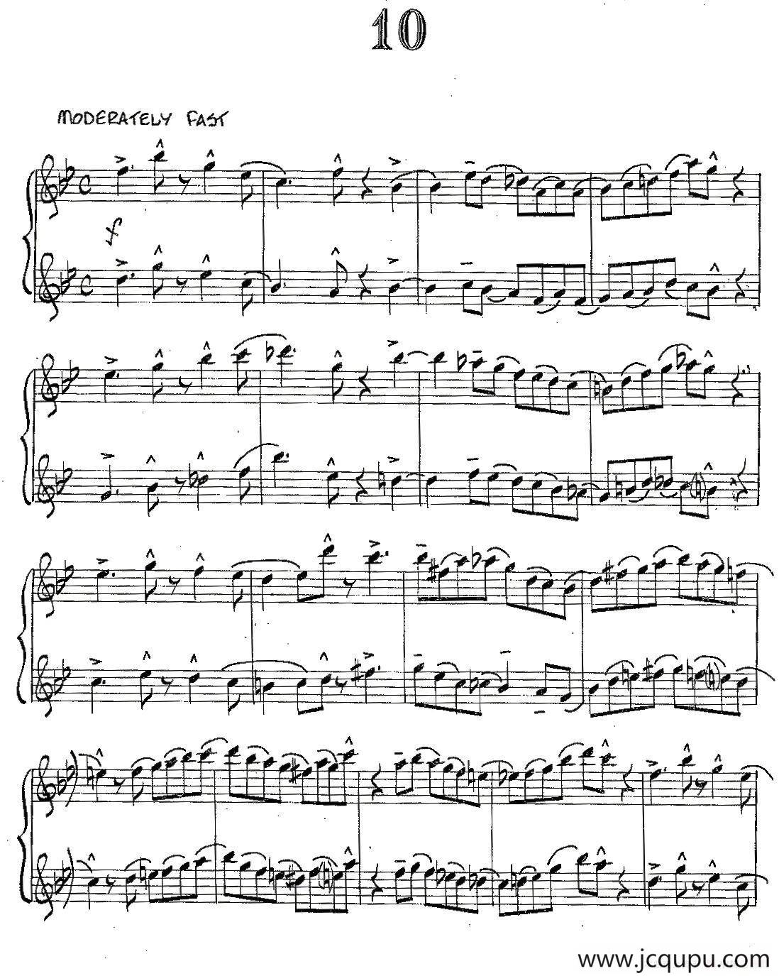 Jazz Conception For Saxophone Duets - 10（二重奏）简谱