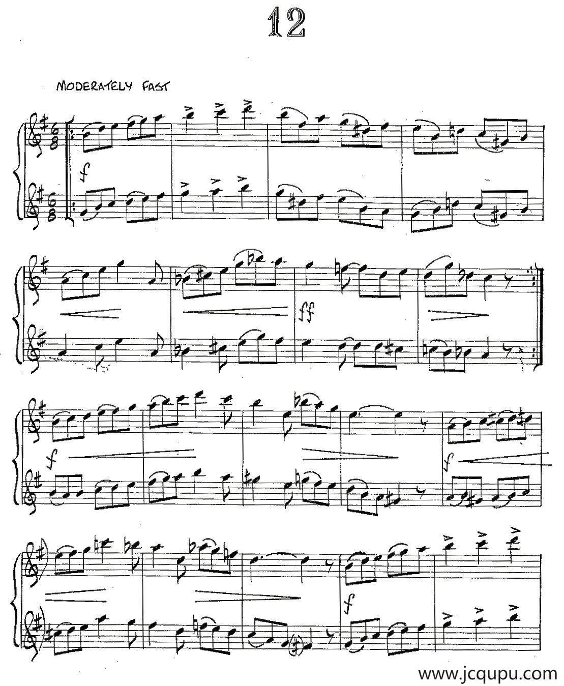 Jazz Conception For Saxophone Duets - 12（二重奏）简谱