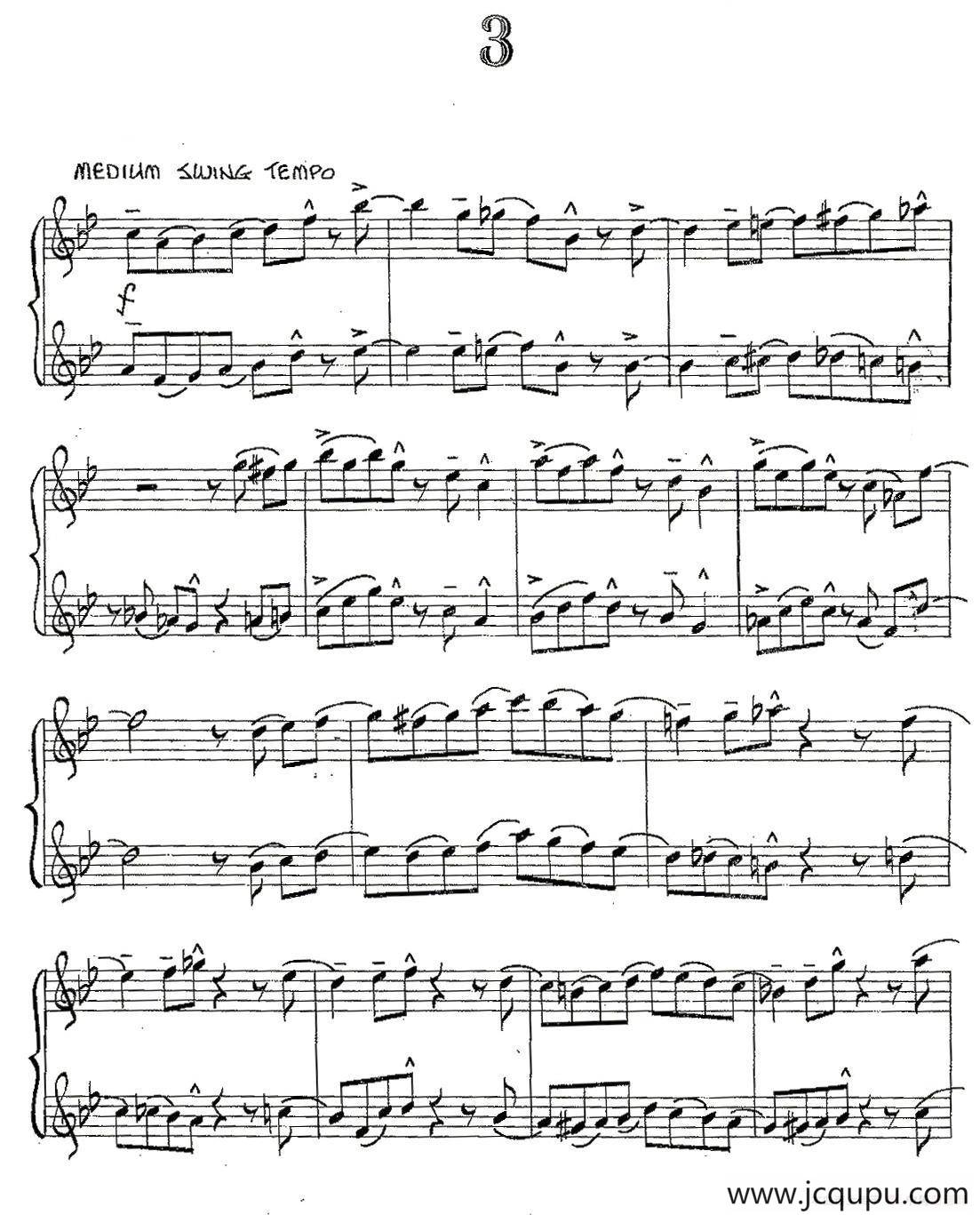 Jazz Conception For Saxophone Duets - 3（二重奏）简谱