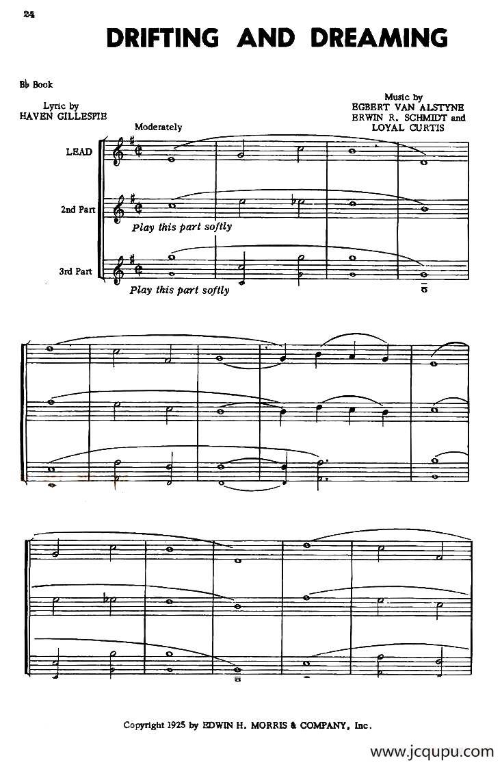 DRIFTING AND DREAMING简谱