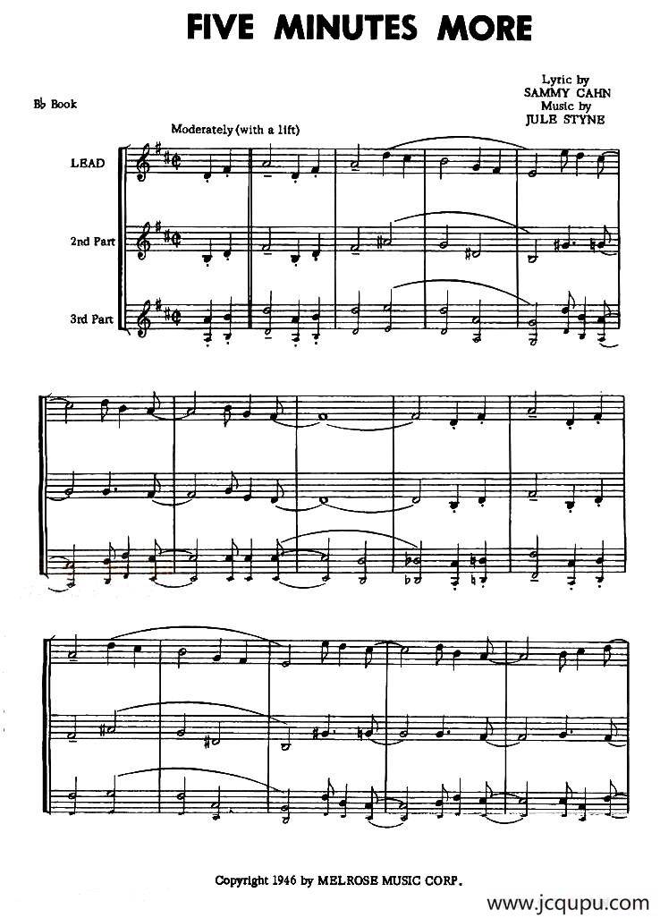 FINE MINUTES MORE简谱