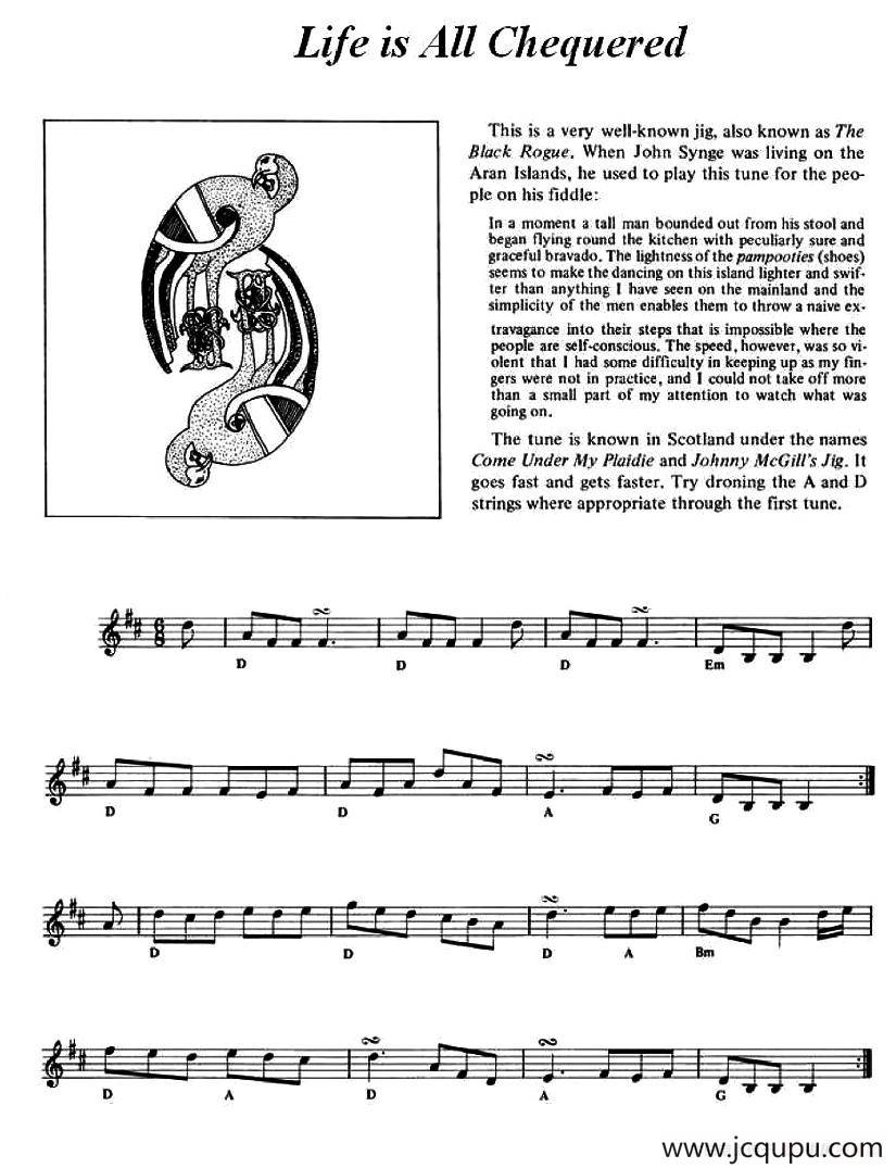 Life is All Chequered （爱尔兰民歌）简谱