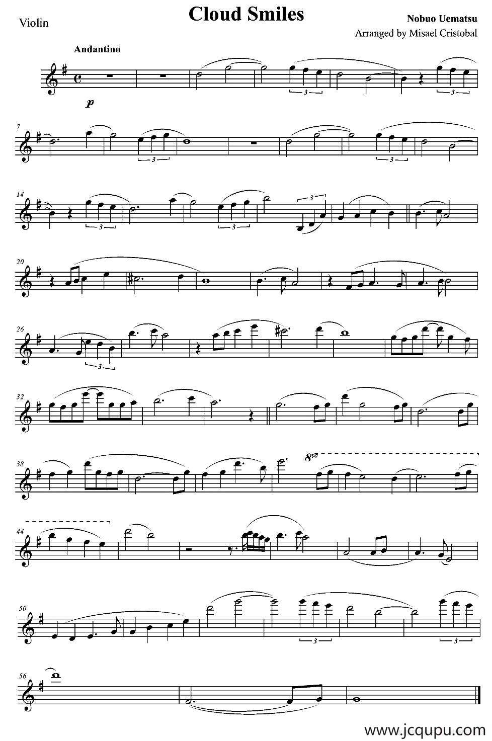 Cloud Smiles（克劳德的微笑）简谱