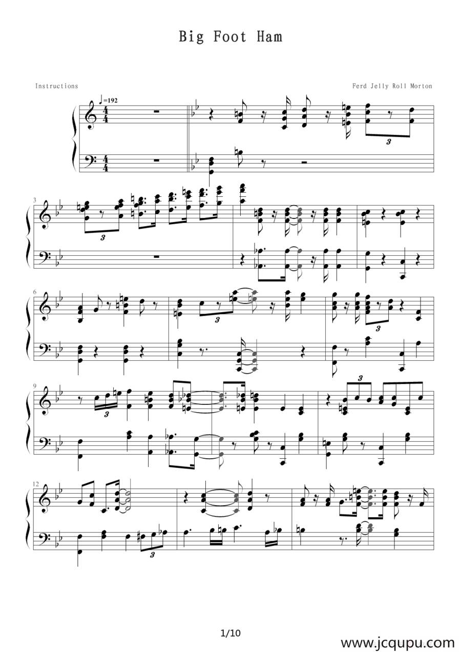 Big Foot Ham简谱