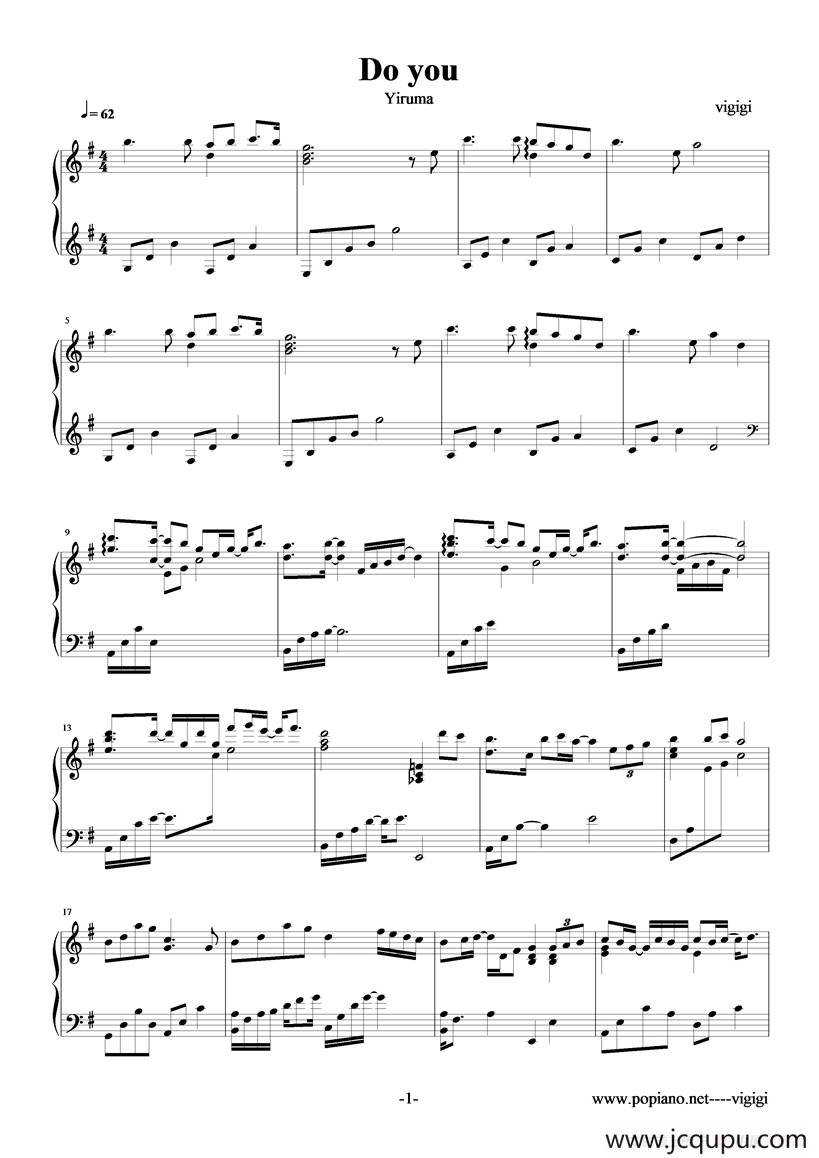 do you简谱