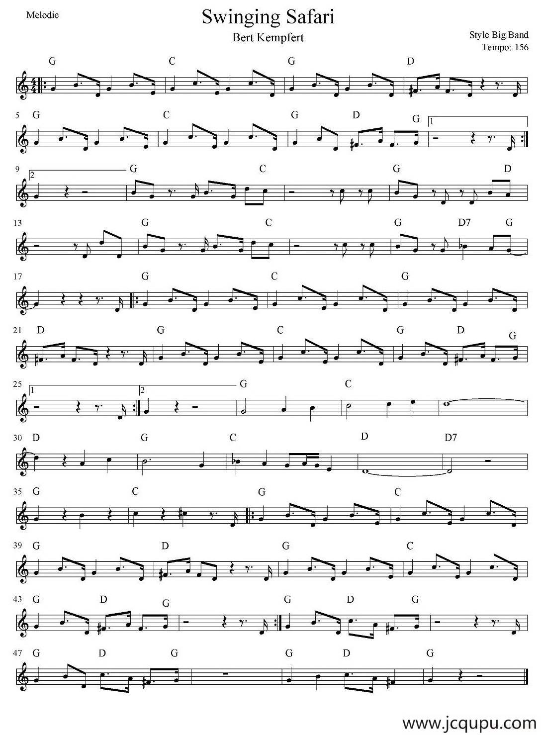 Swinging Safari简谱