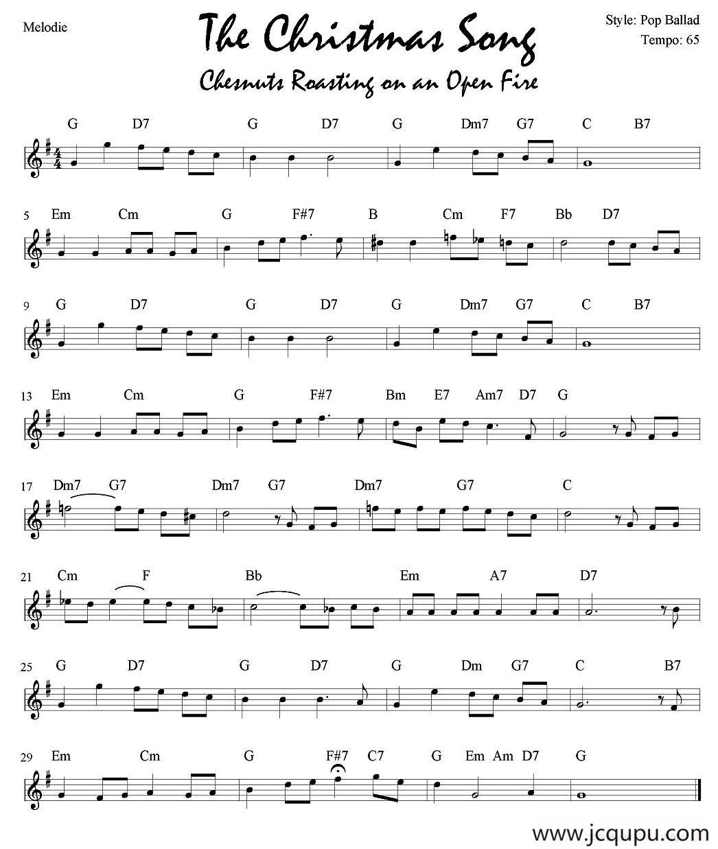 The Christmas Song简谱