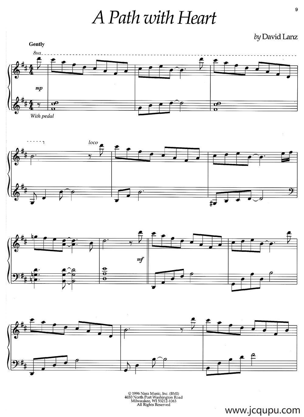 A Path With Heart简谱