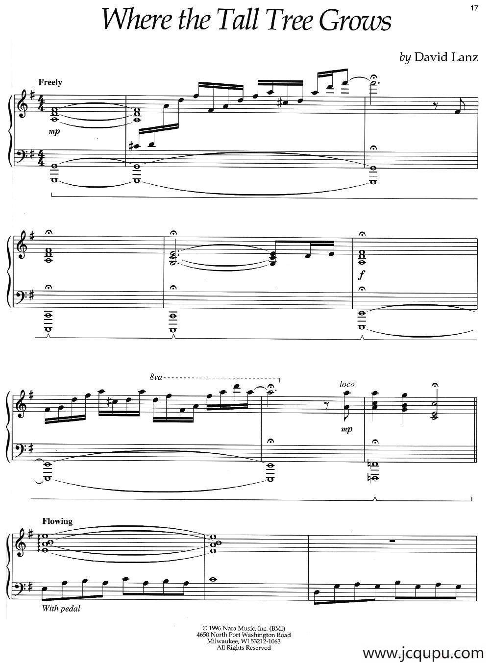 Where The Tall Tree Grows 简谱