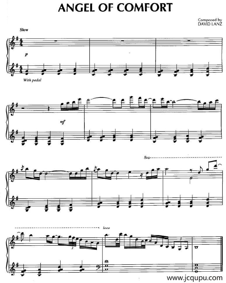 Angel Of Comfort 简谱