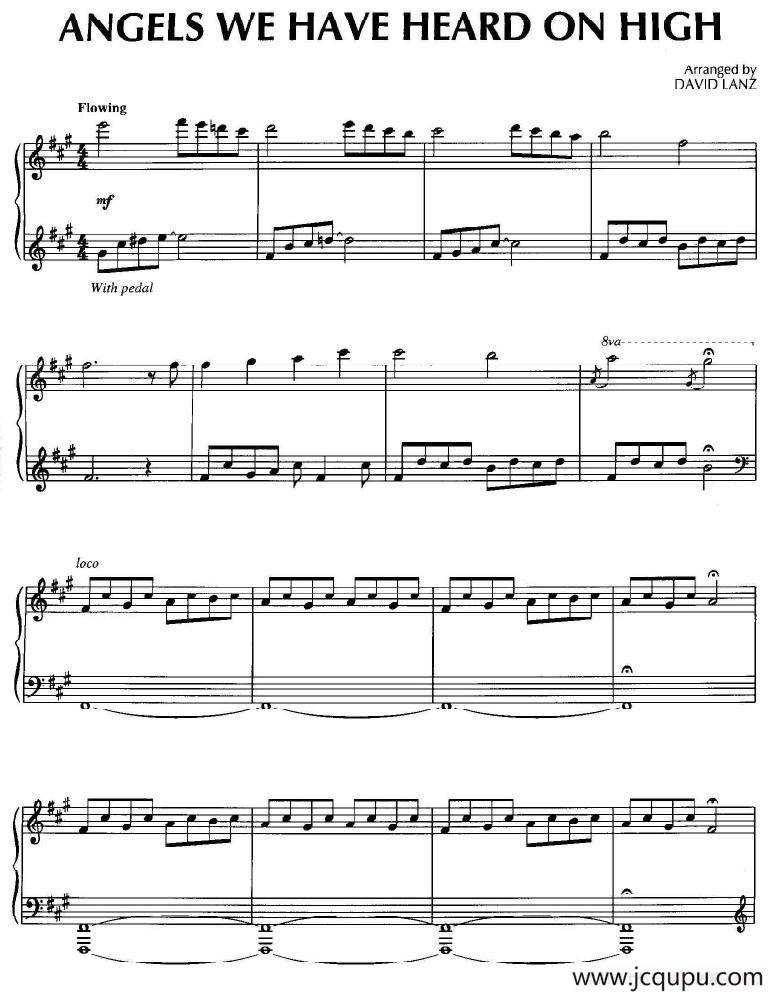 Angels We Have Heard On High简谱