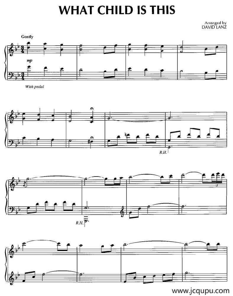 What Child Is This简谱