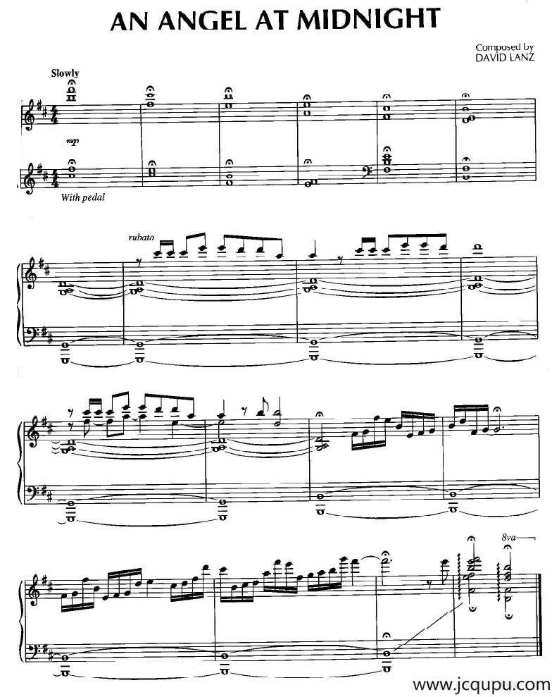 An Angel At Midnight简谱