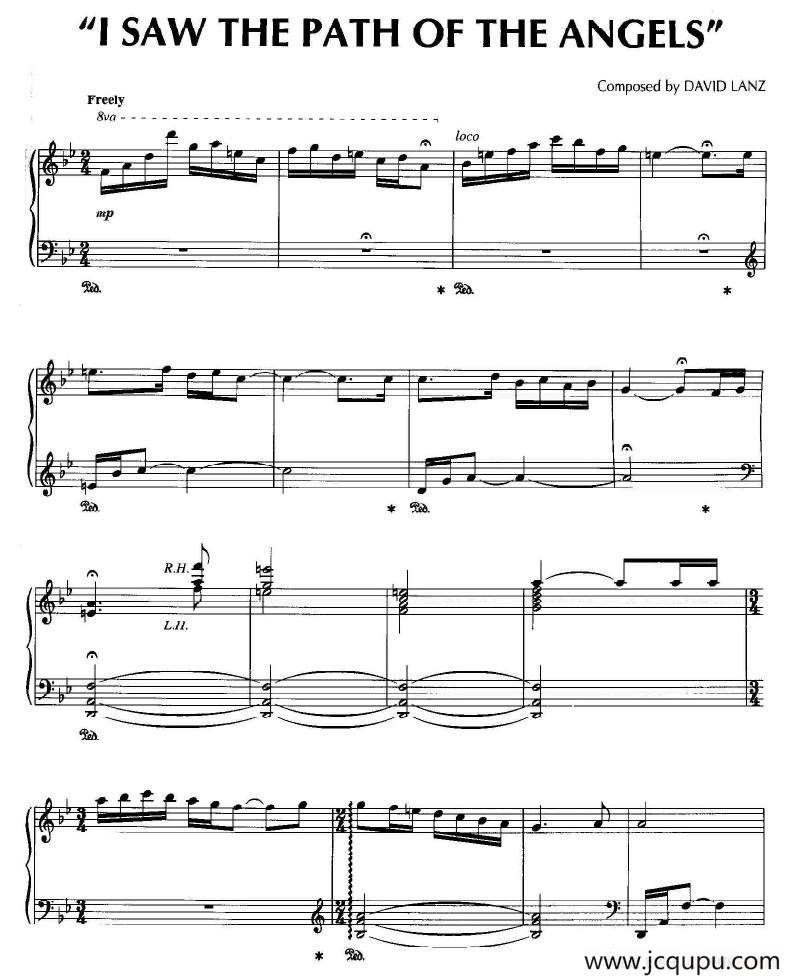 I Saw The Path Of The Angels简谱