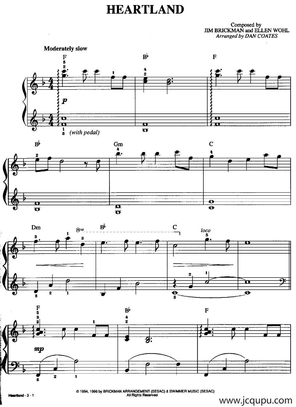 HEARTLAND简谱