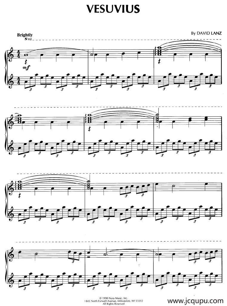 Vesuvius 简谱