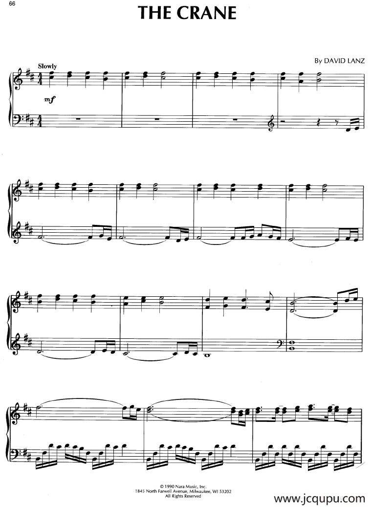 The Crane简谱