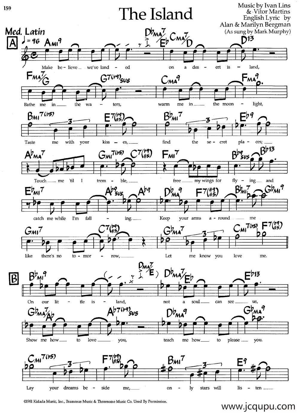 The Island（爵士钢琴曲）简谱