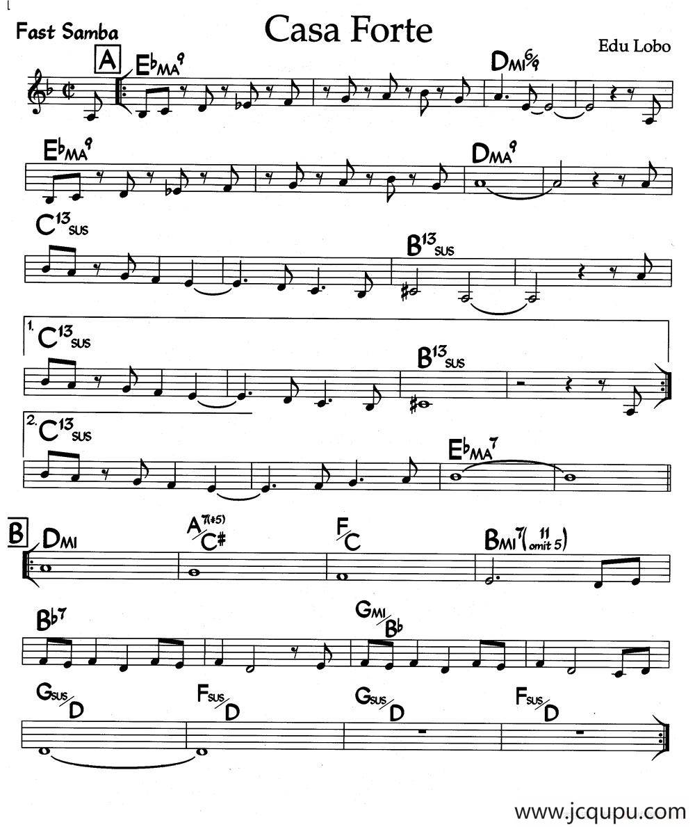Casa Forte（爵士钢琴曲）简谱