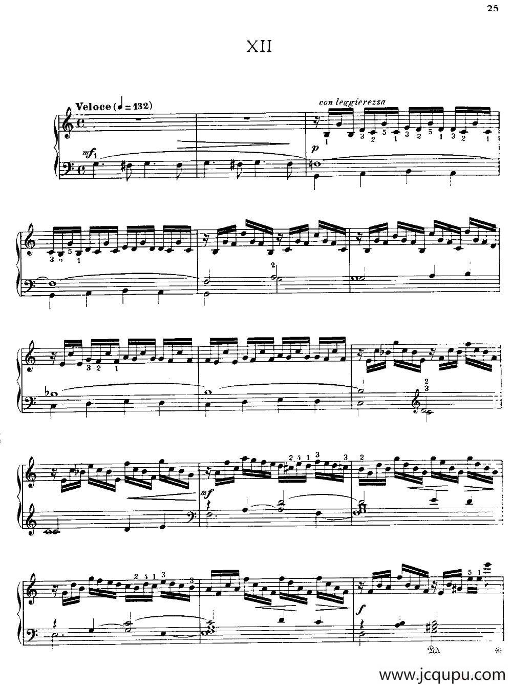 20 Petites Etudes, Op.91（20首小型练习曲）（12）简谱