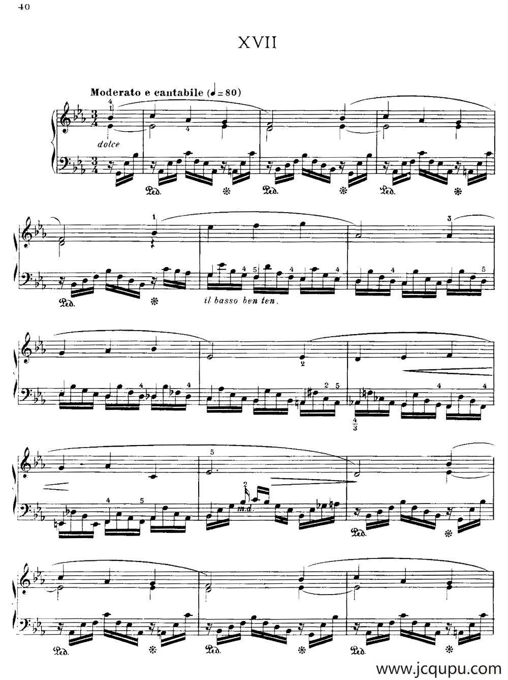 20 Petites Etudes, Op.91（20首小型练习曲）（17）简谱