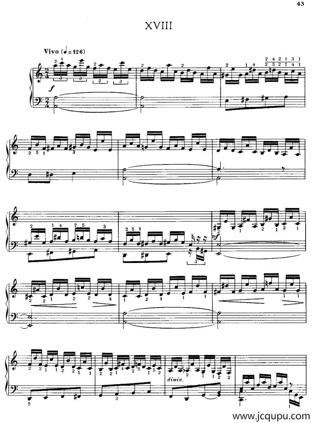 20 Petites Etudes, Op.91（20首小型练习曲）（18）简谱