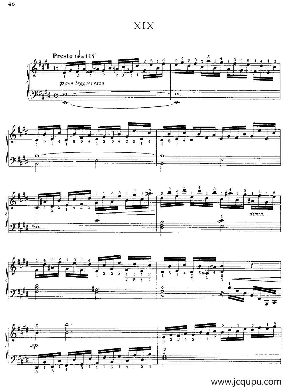 20 Petites Etudes, Op.91（20首小型练习曲）（19）简谱