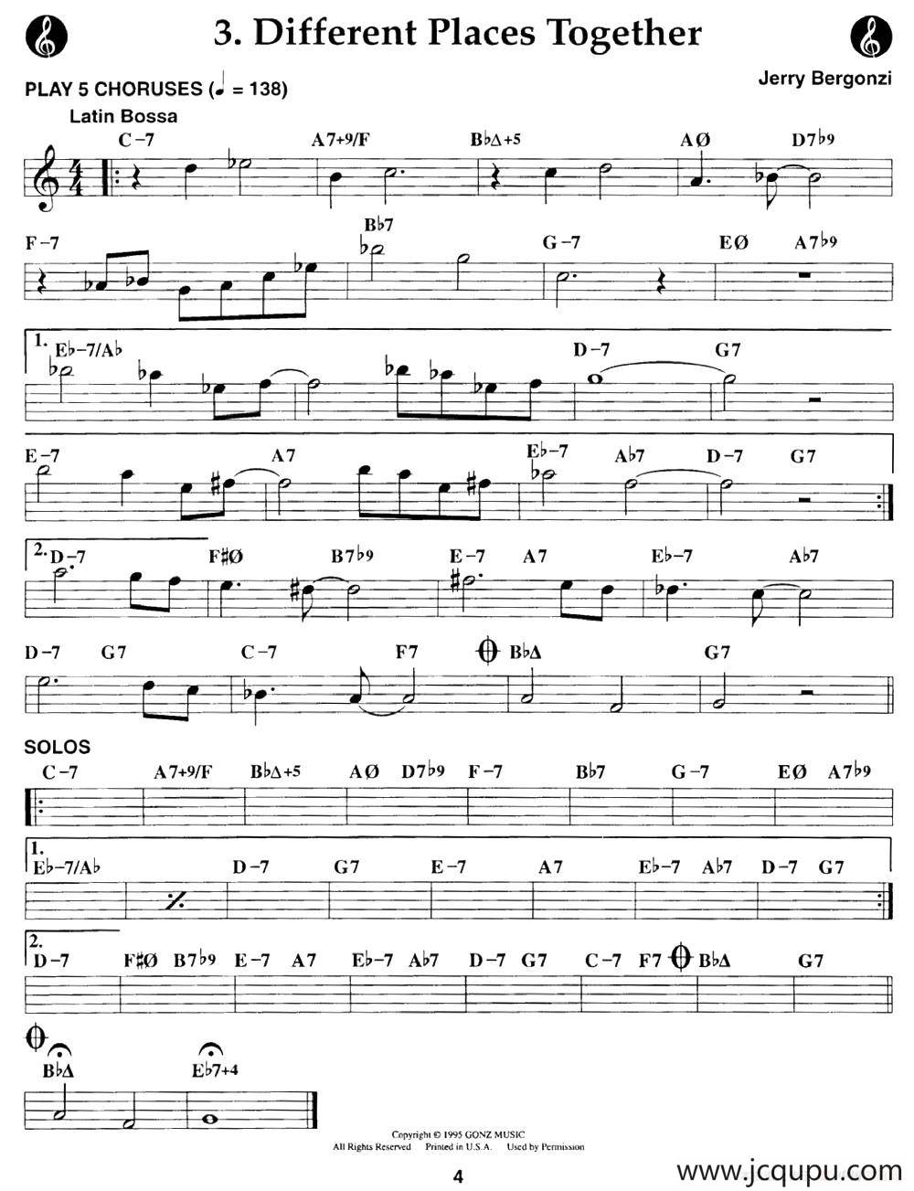 Different Places Together简谱