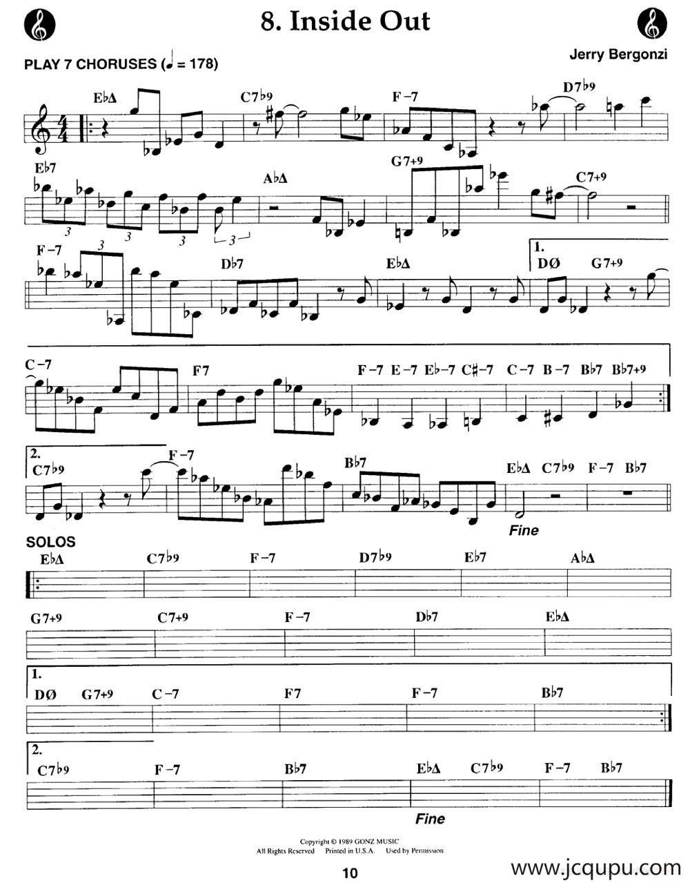 Inside Out简谱