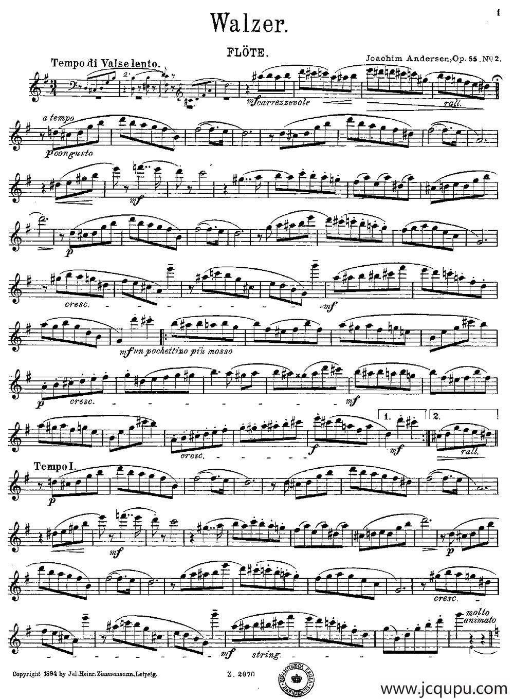 Walzer（Op.55 No.2）简谱