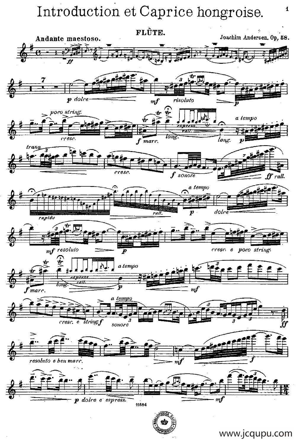 Introduction et Caprice（Op.58）简谱