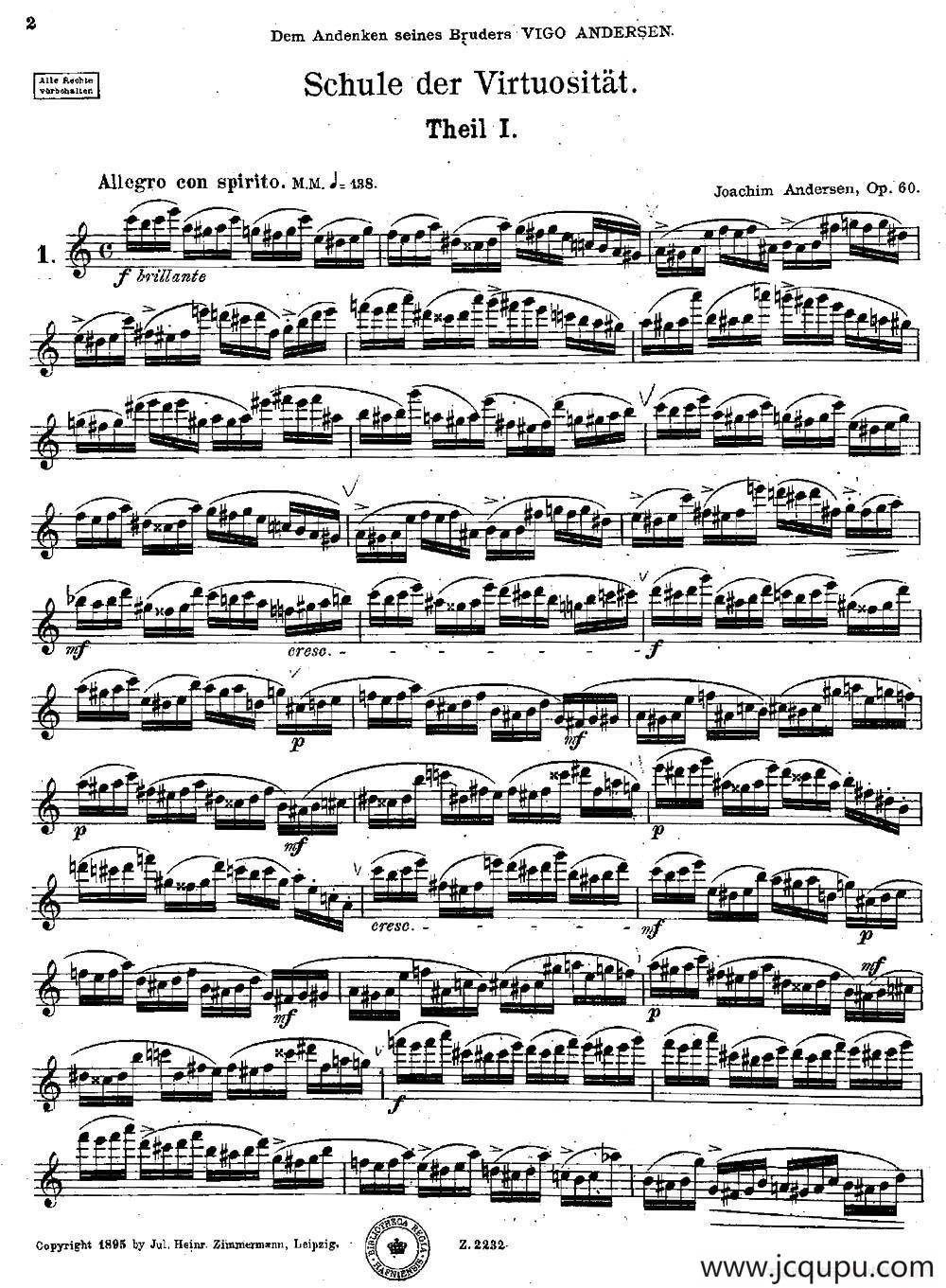 Schule der Virtuosität. Op. 60（1）简谱
