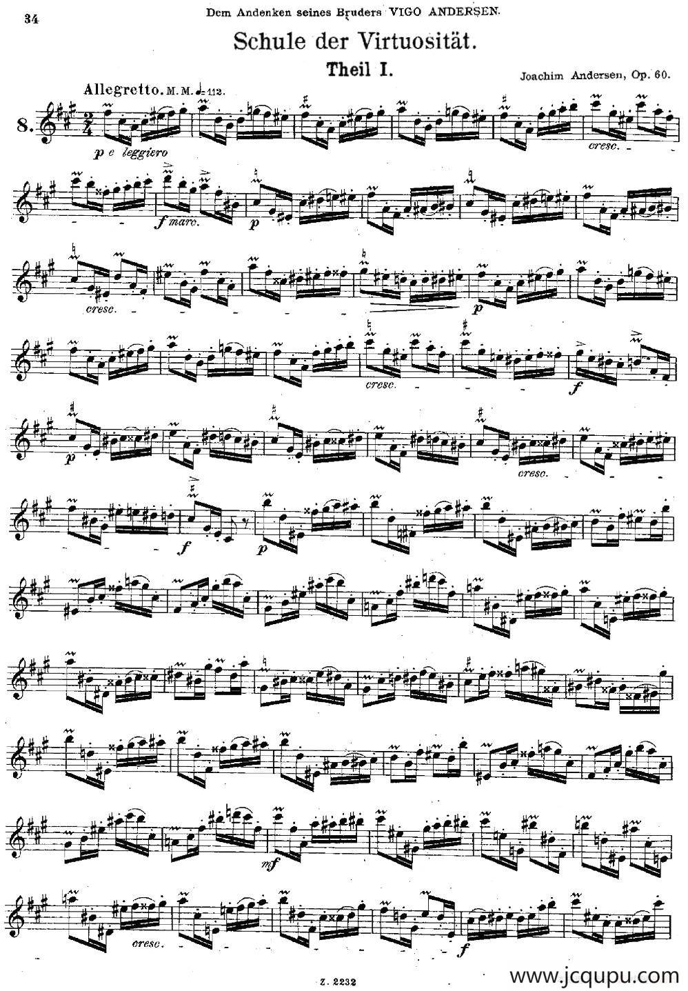 Schule der Virtuosität. Op. 60（8）简谱