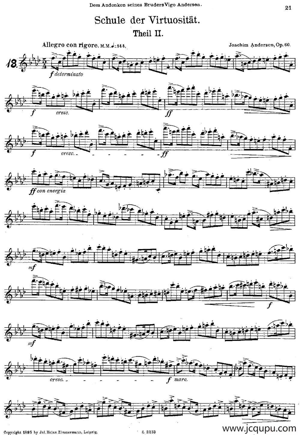 Schule der Virtuosität. Op. 60（18）简谱