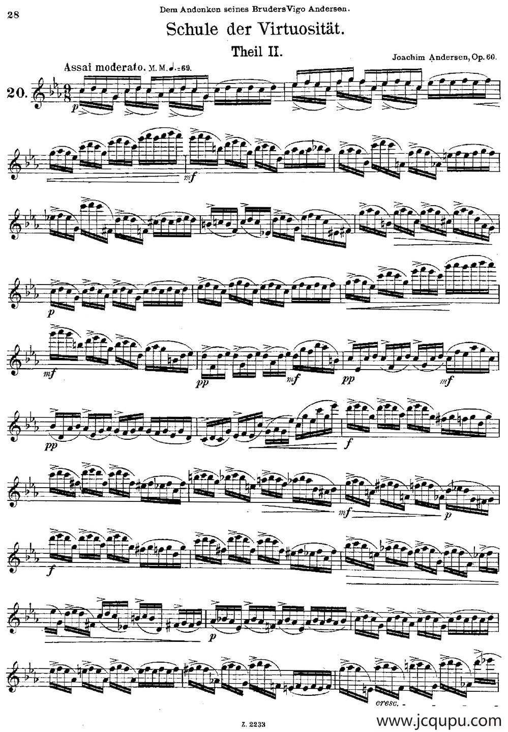 Schule der Virtuosität. Op. 60（20）简谱