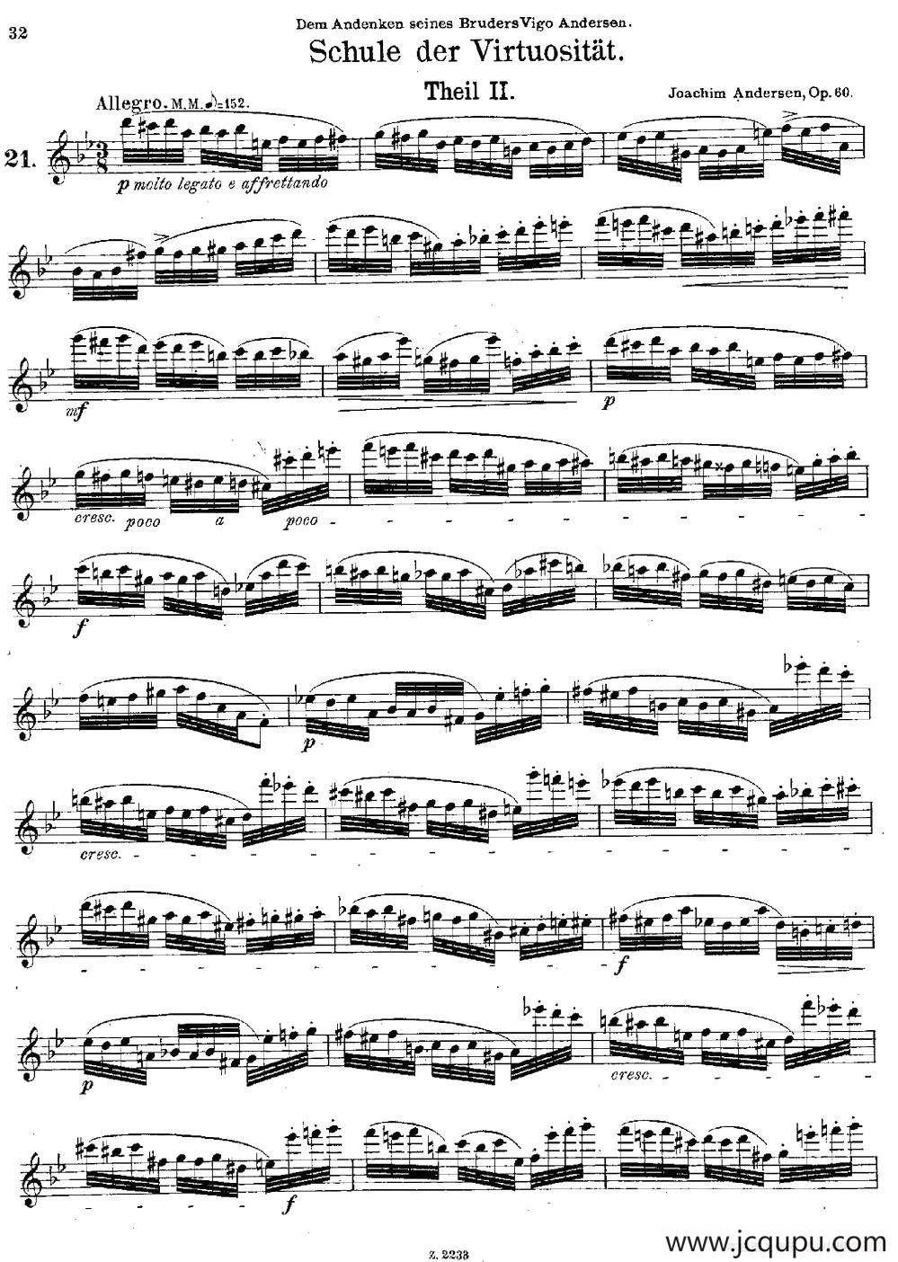 Schule der Virtuosität. Op. 60（21）简谱