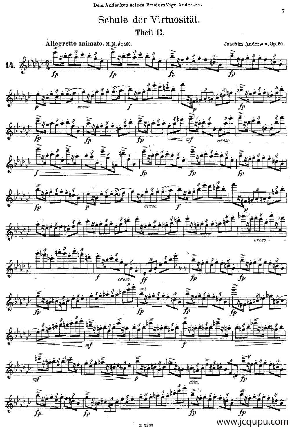 Schule der Virtuosität. Op. 60（14）简谱