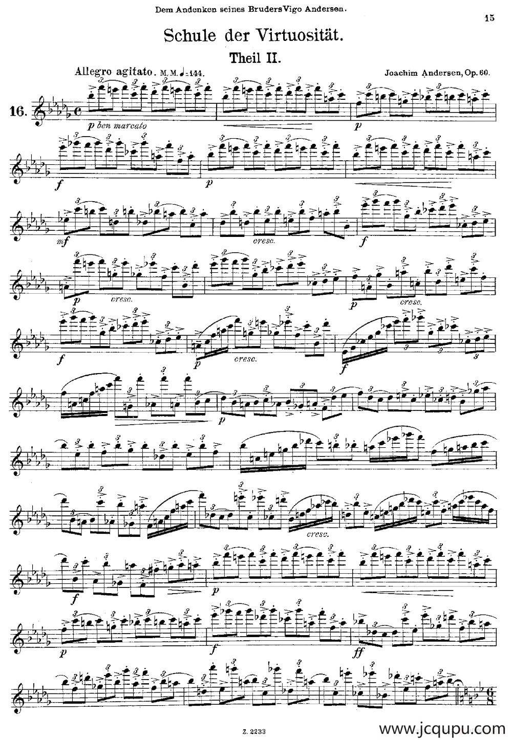 Schule der Virtuosität. Op. 60（16）简谱
