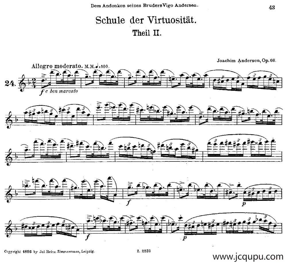 Schule der Virtuosität. Op. 60（24）简谱