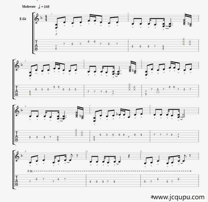 CNBLUE 《孤独啊》吉他谱一简谱