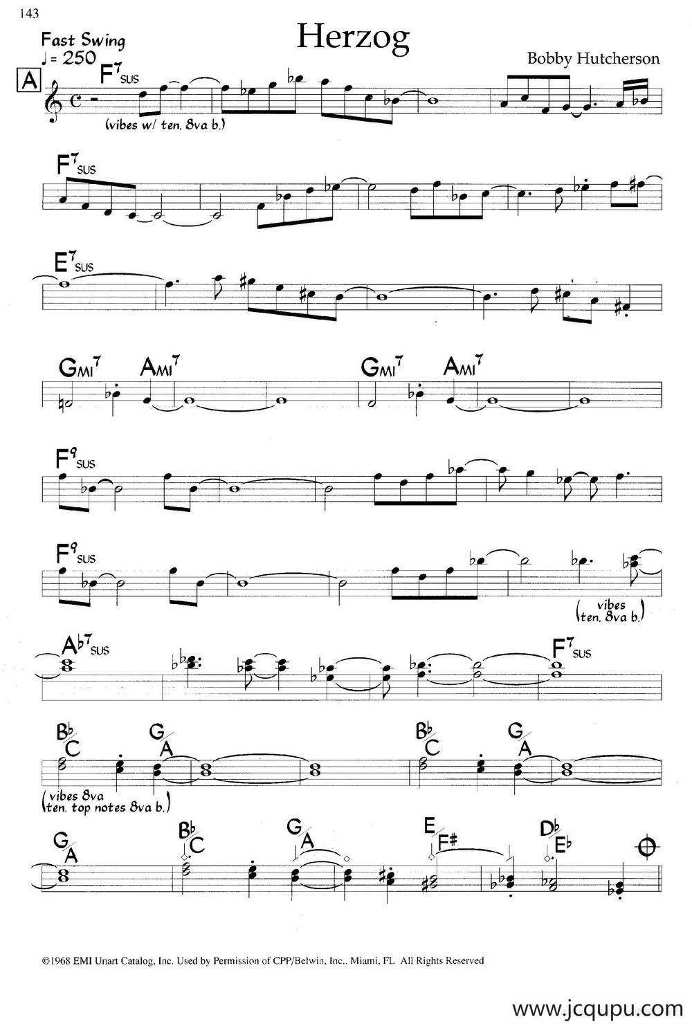 Herzog（爵士钢琴曲）简谱